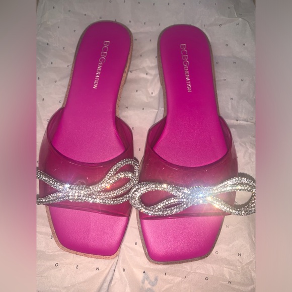 BCBG VIVA PINK SANDALS - Picture 1 of 4